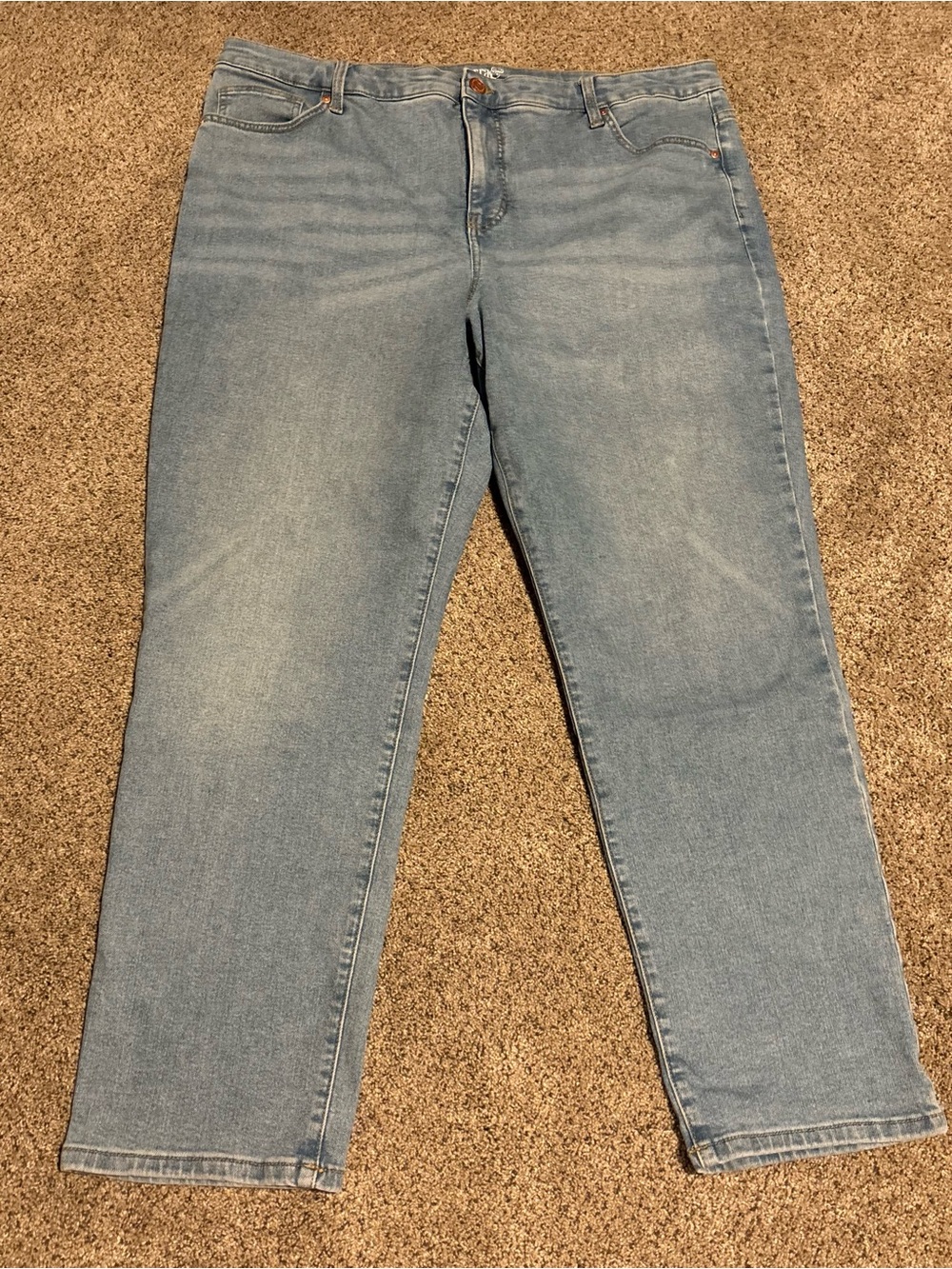 Terra & Sky Light Blue Straight Leg Women’s Jeans